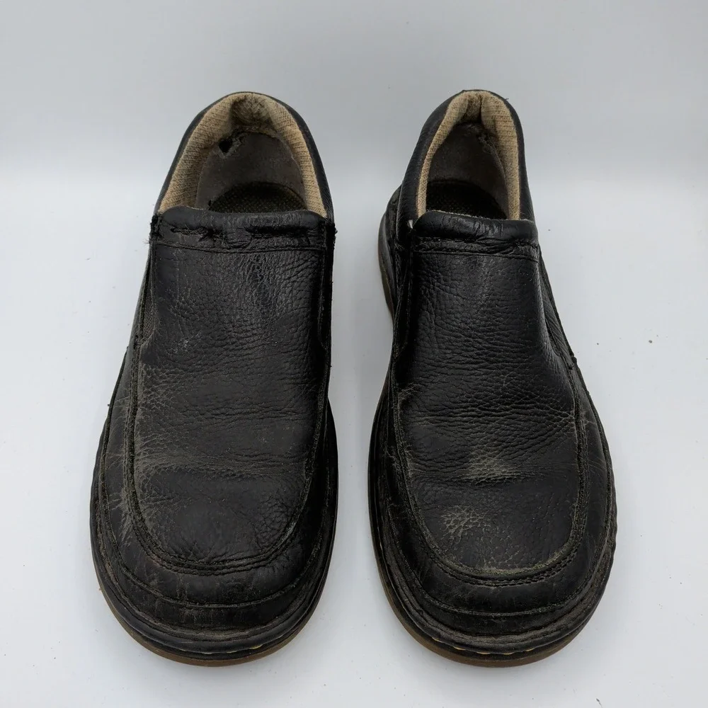 Dr. Martens 11198 Mens Black Leather Slip On Loafers Size 12 UK 11 AirWair Shoes